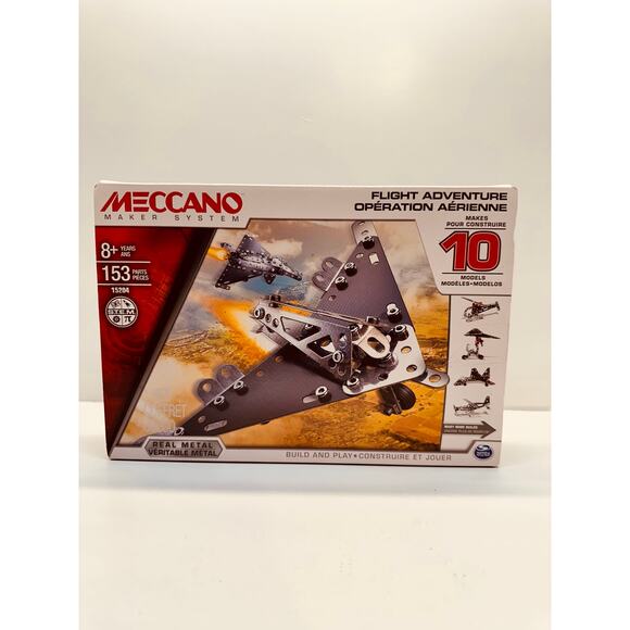 Meccano Maker System Flight Adventure Makes 10 Models 8+Yrs NIB - Picture 1 of 6